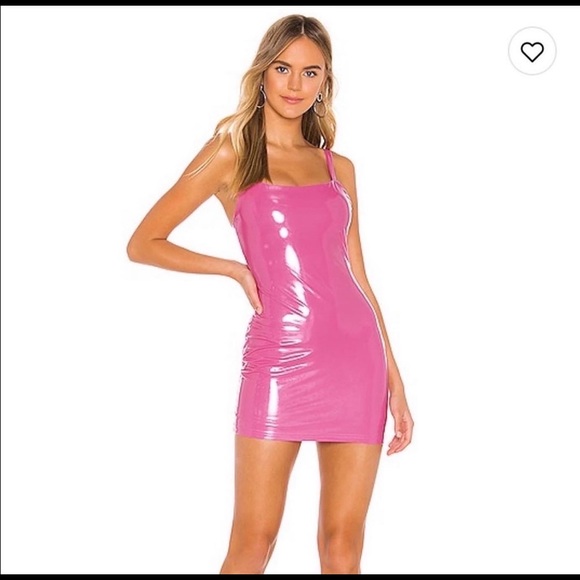 superdown Dresses & Skirts - superdown pink latex dress